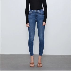 Zara 80'S High Waist Skinny Jeans
